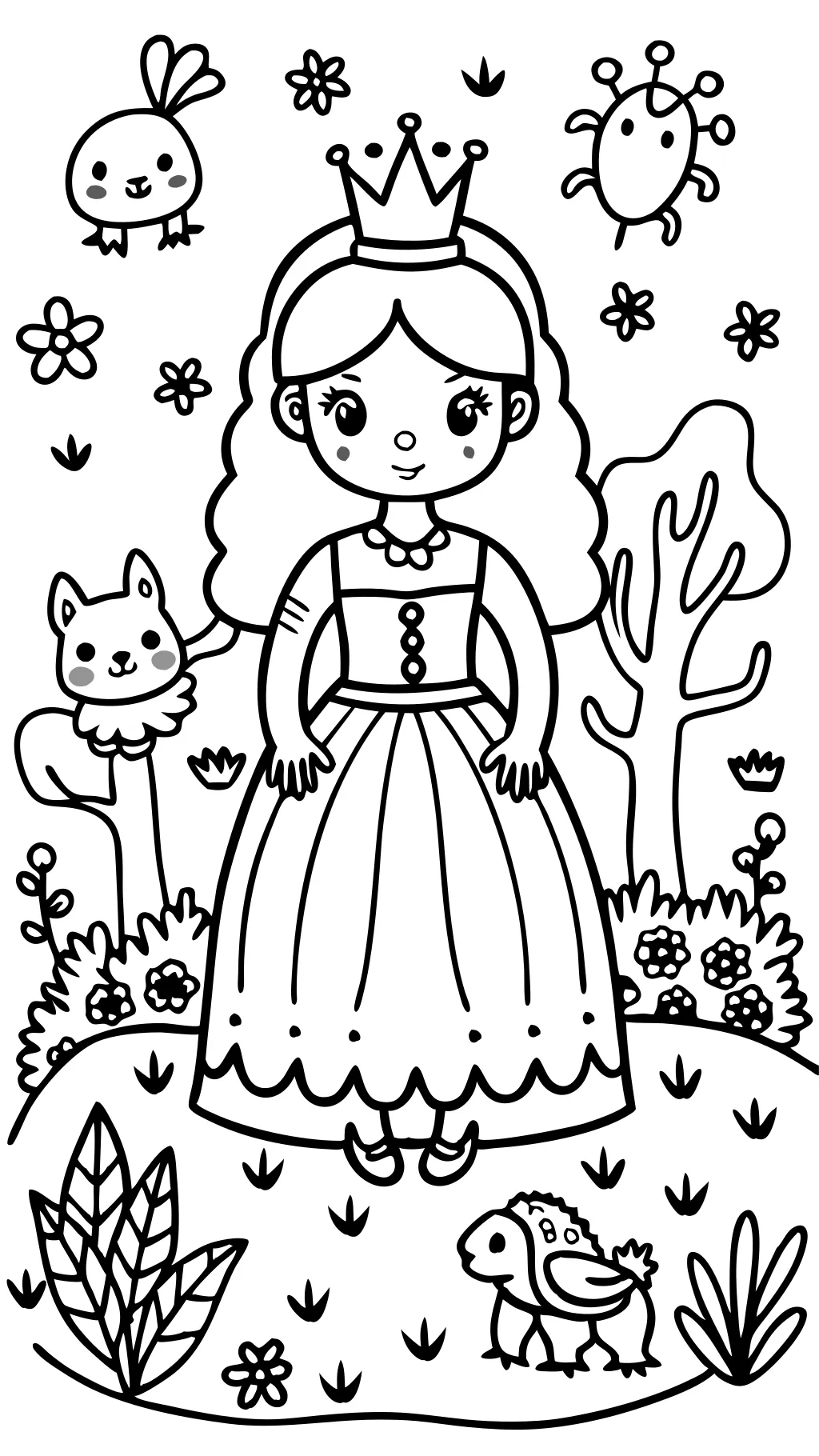 free princess coloring pages